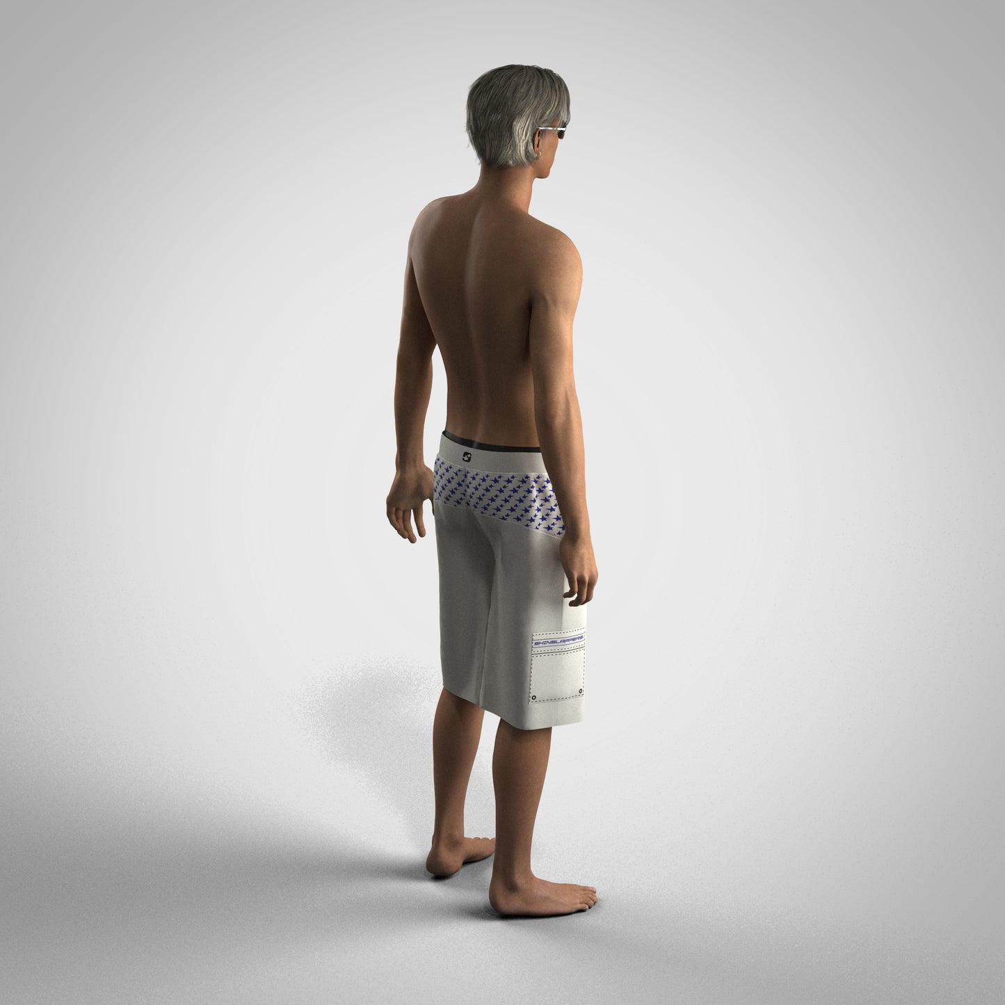 StarFlair Short in "Pearl/Purple"